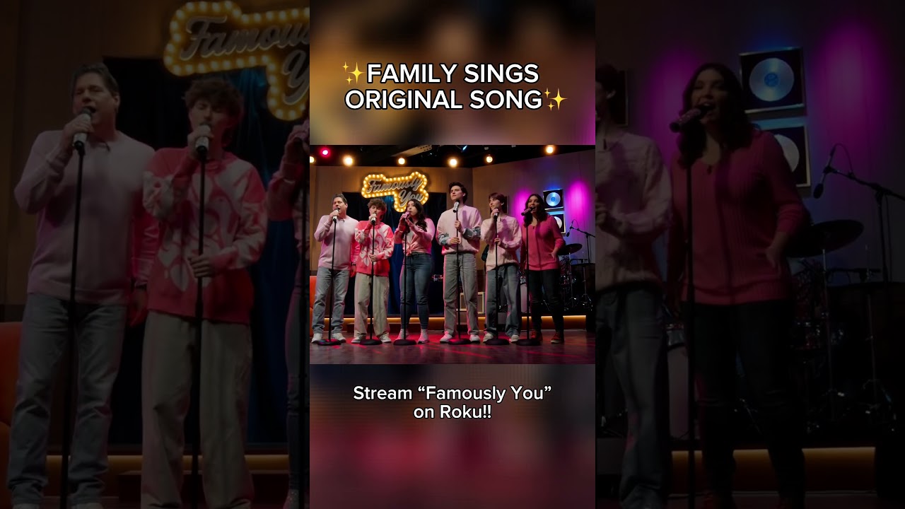 The Sharpe Family Singers performing together on the Famously You stage