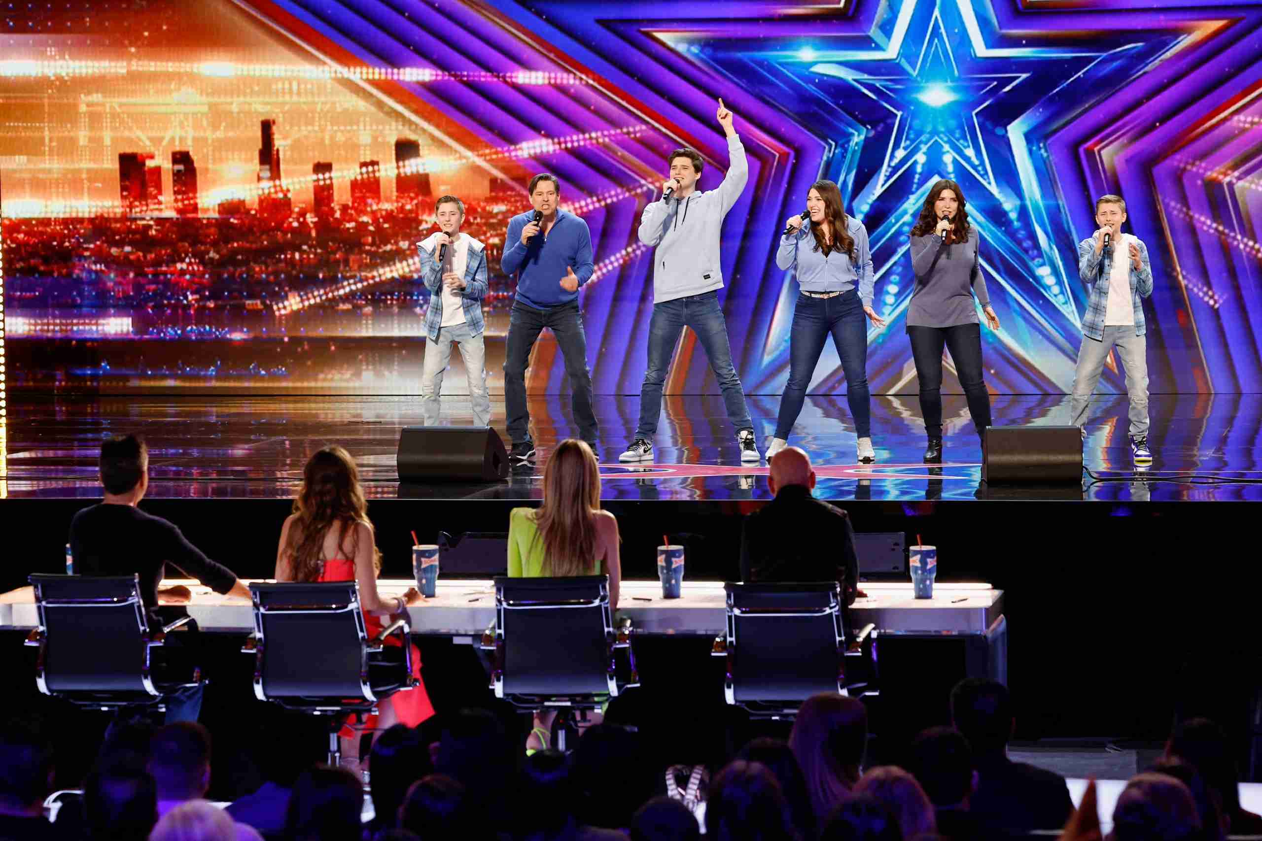 The Sharpe Family Singers together on America’s Got Talent